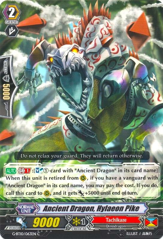 Ancient Dragon, Hylacon Pike (G-BT10/063EN) [Raging Clash of the Blade Fangs] | Total Play