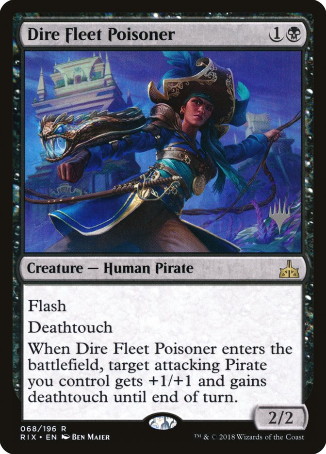 Dire Fleet Poisoner (Promo Pack) [Rivals of Ixalan Promos] | Total Play