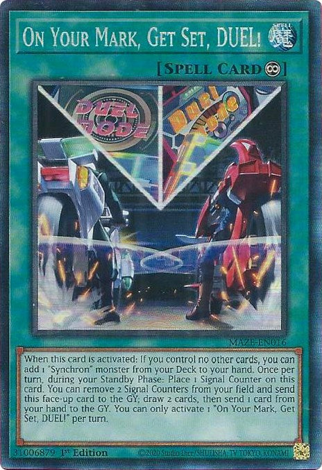 On Your Mark, Get Set, DUEL! [MAZE-EN016] Collector's Rare | Total Play