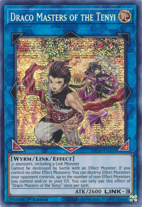 Draco Masters of the Tenyi [MP20-EN205] Prismatic Secret Rare | Total Play