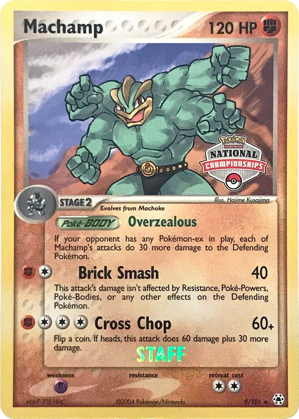 Machamp (9/101) (National Championships Promo) (Staff) [EX: Hidden Legends] | Total Play