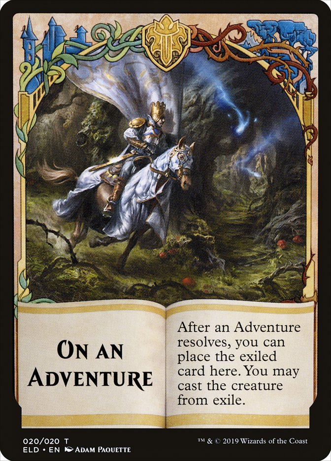 On an Adventure Token [Throne of Eldraine Tokens] | Total Play