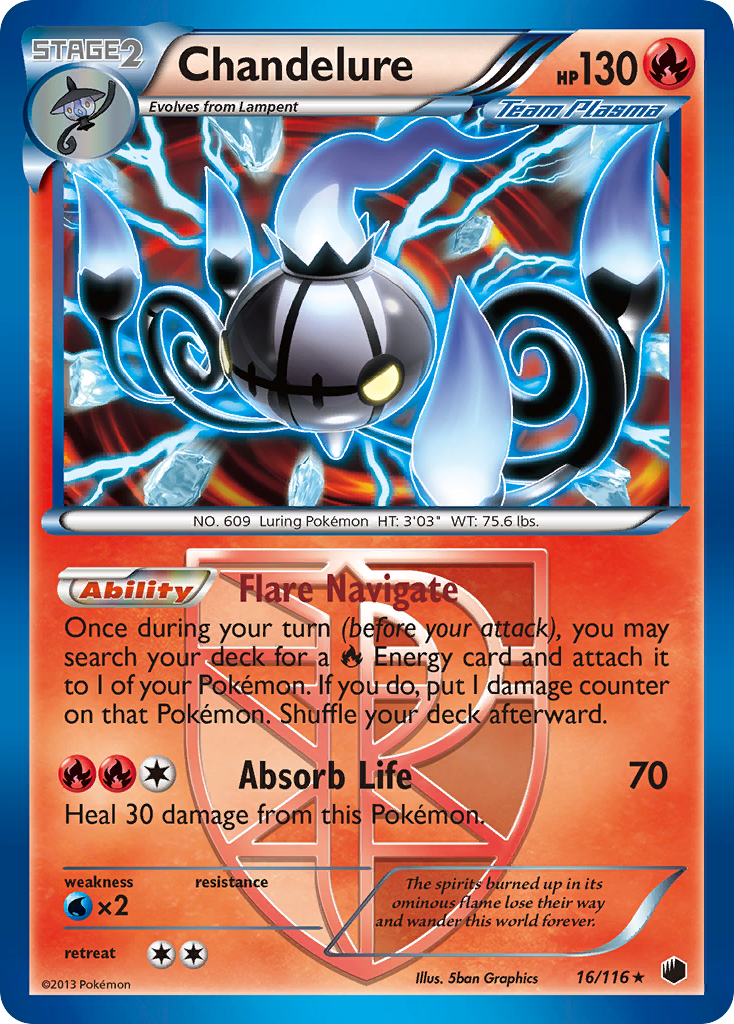 Chandelure (16/116) [Black & White: Plasma Freeze] | Total Play