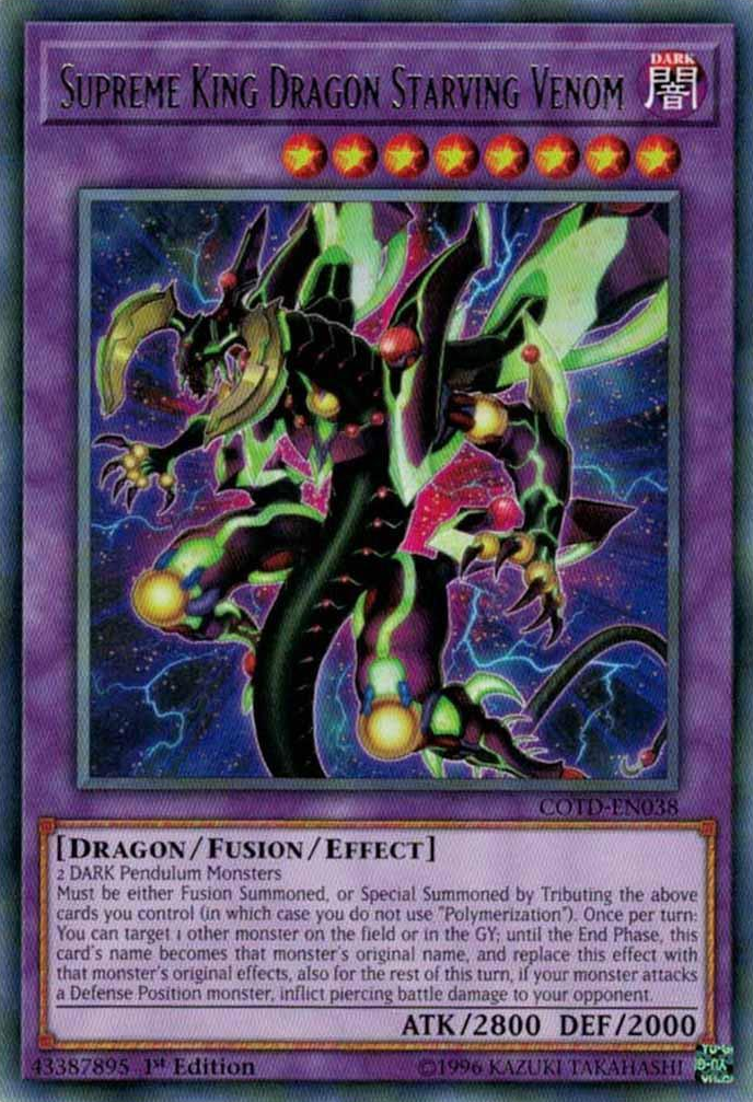 Supreme King Dragon Starving Venom [COTD-EN038] Rare | Total Play