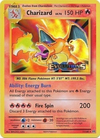 Charizard (11/108) (XY Evolutions Prerelease) [XY: Black Star Promos] | Total Play