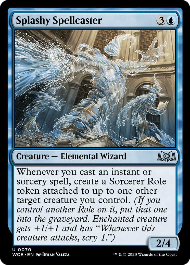 Splashy Spellcaster [Wilds of Eldraine] | Total Play