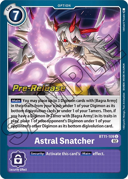 Astral Snatcher [BT11-109] [Dimensional Phase Pre-Release Promos] | Total Play