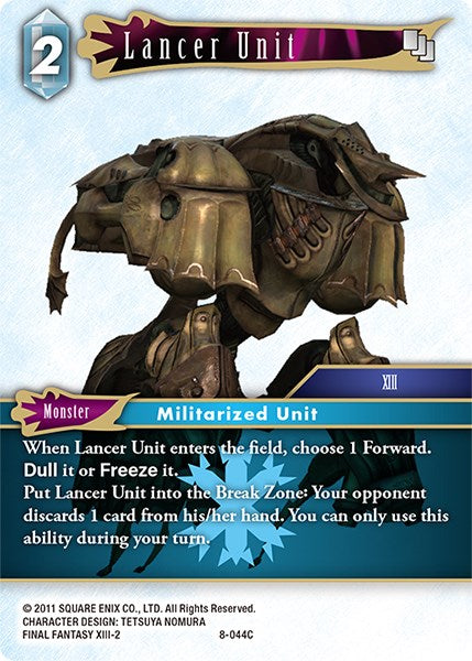 Lancer Unit [Opus VIII] | Total Play