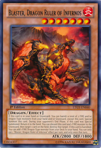Blaster, Dragon Ruler of Infernos [LTGY-EN040] Rare | Total Play