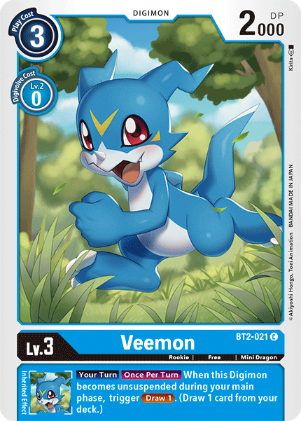 Veemon [BT2-021] [Release Special Booster Ver.1.5] | Total Play