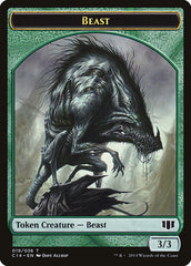 Elemental // Beast (019/036) Double-Sided Token [Commander 2014 Tokens] | Total Play