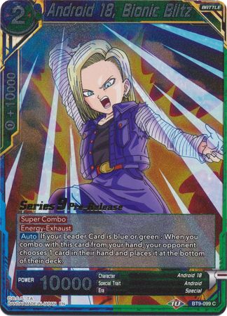 Android 18, Bionic Blitz (BT9-099) [Universal Onslaught Prerelease Promos] | Total Play