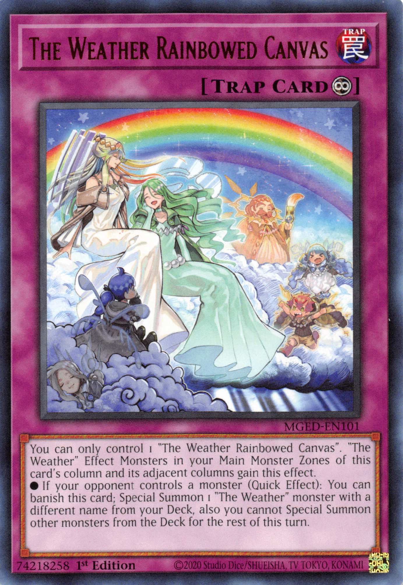 The Weather Rainbowed Canvas [MGED-EN101] Rare | Total Play