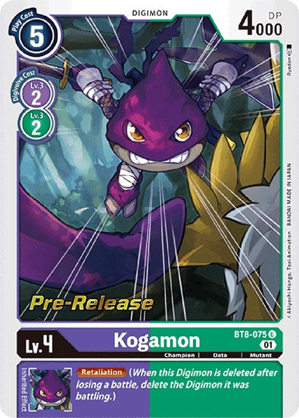 Kogamon [BT8-075] [New Awakening Pre-Release Cards] | Total Play