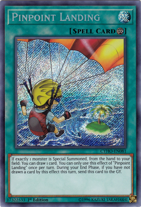 Pinpoint Landing [CYHO-EN081] Secret Rare | Total Play