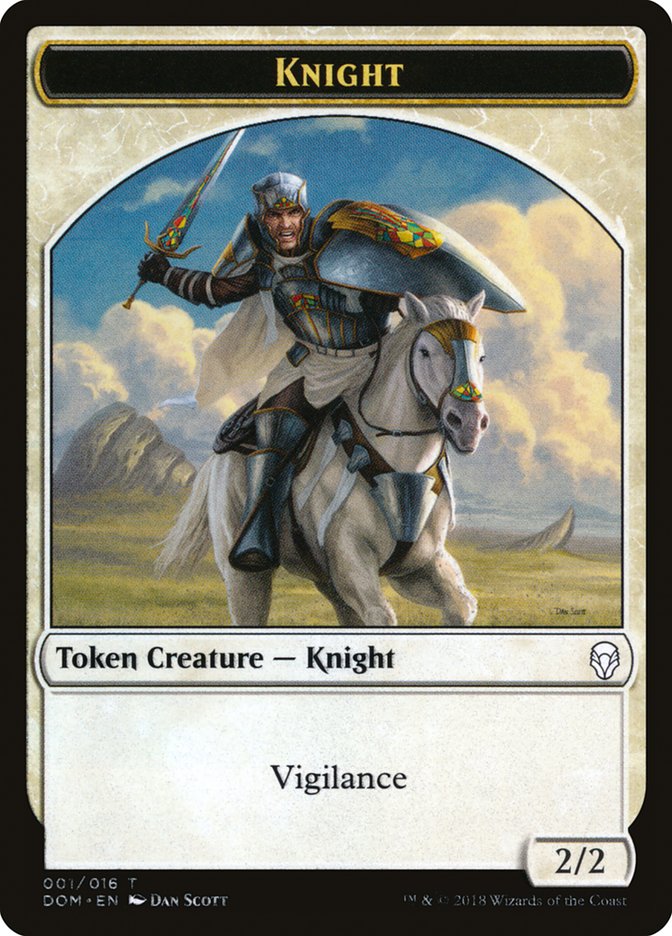 Knight Token (001/016) [Dominaria Tokens] | Total Play