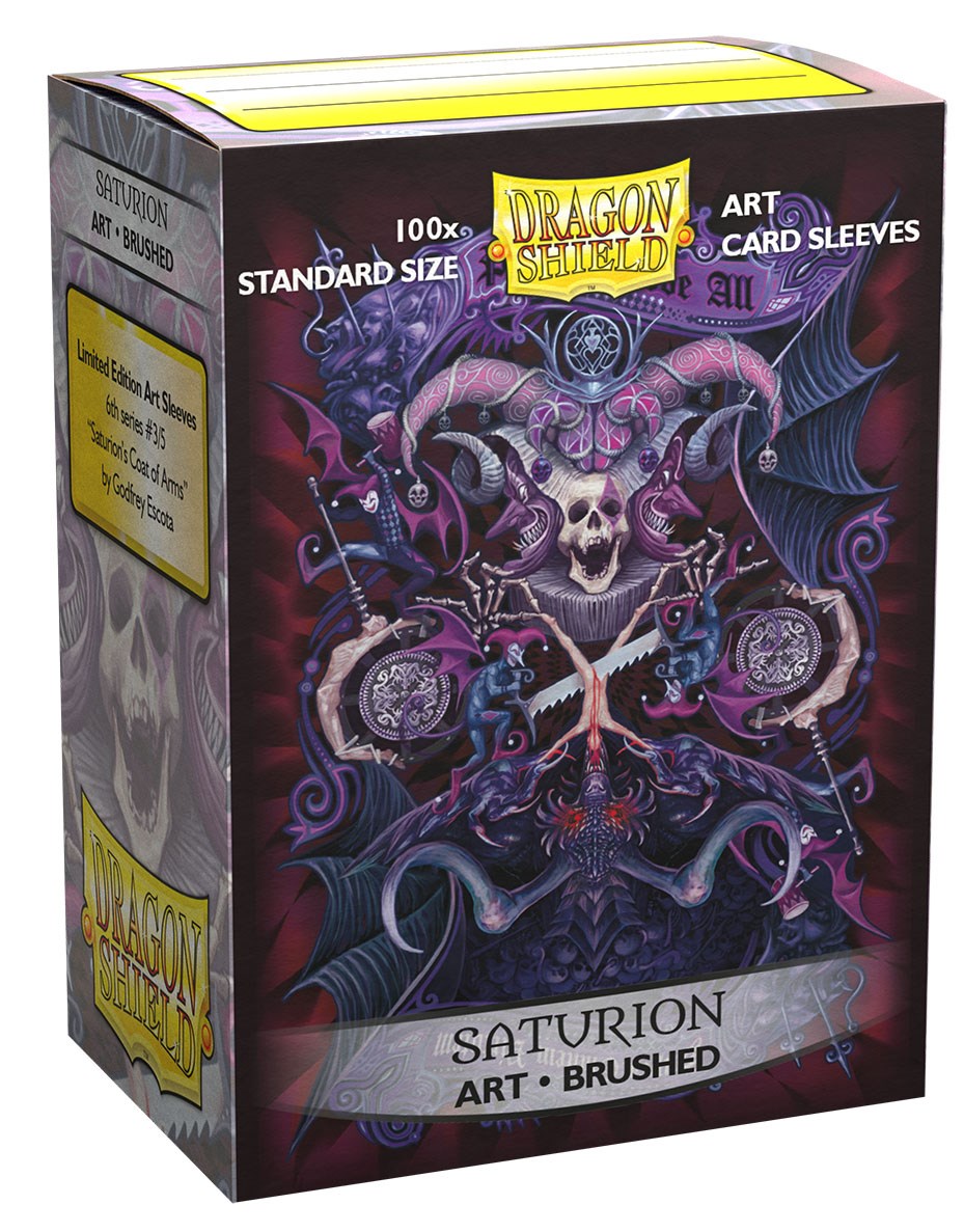 Dragon Shield: Standard 100ct Brushed Art Sleeves - Saturion | Total Play