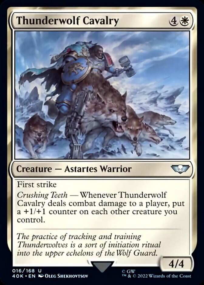 Thunderwolf Cavalry (Surge Foil) [Warhammer 40,000] | Total Play