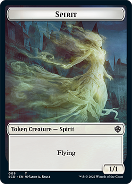 Bird // Spirit Double-Sided Token [Starter Commander Decks] | Total Play