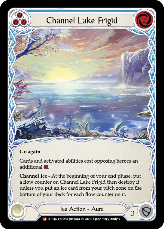 Channel Lake Frigid (Alternate Art) [ELE146] (Tales of Aria)  1st Edition Rainbow Foil | Total Play
