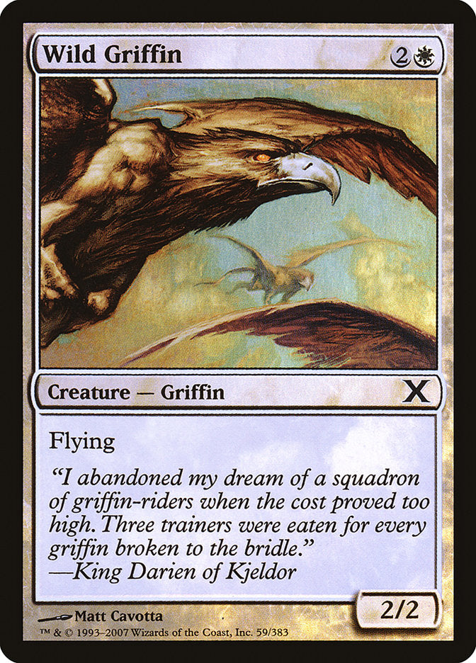 Wild Griffin (Premium Foil) [Tenth Edition] | Total Play