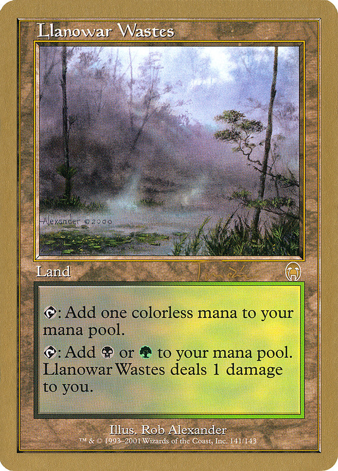 Llanowar Wastes (Jan Tomcani) [World Championship Decks 2001] | Total Play