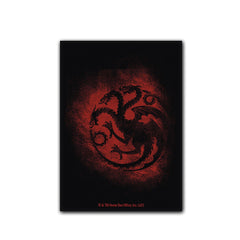 Dragon Shield: Standard 100ct Brushed Art Sleeves - Game of Thrones (House Targaryen) | Total Play