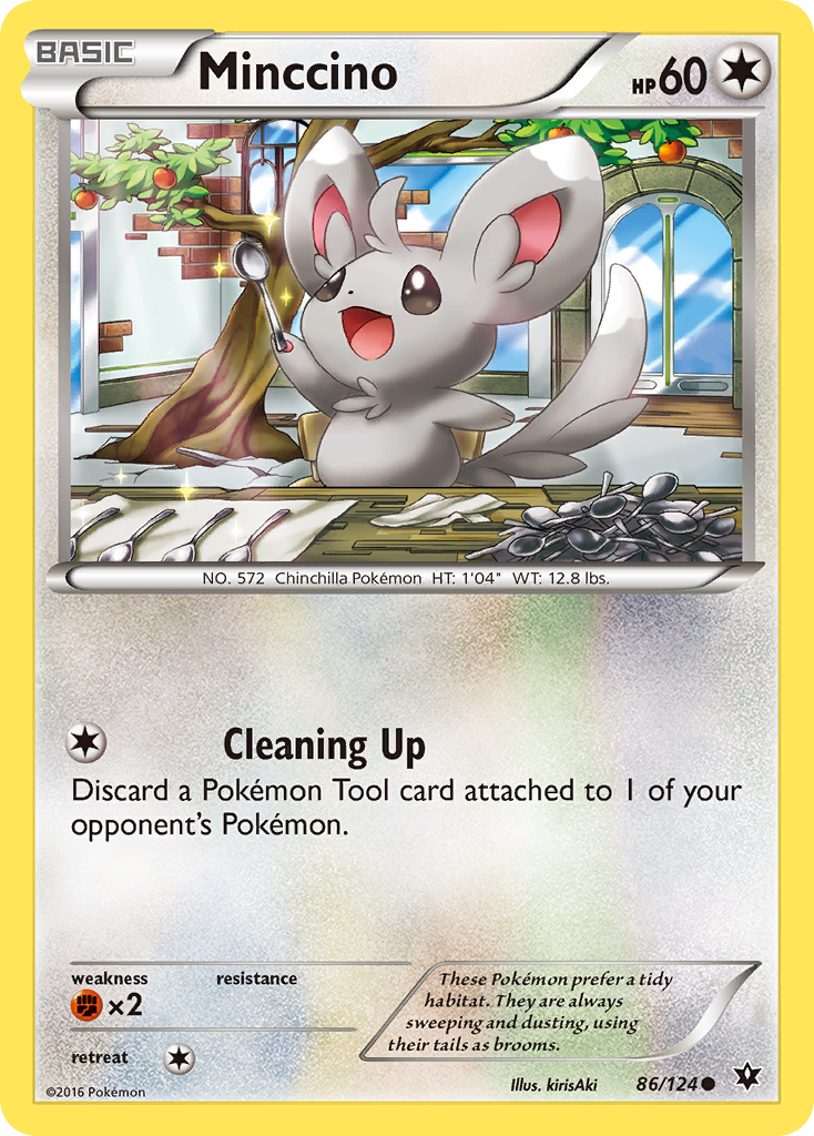 Minccino (86/124) [XY: Fates Collide] | Total Play