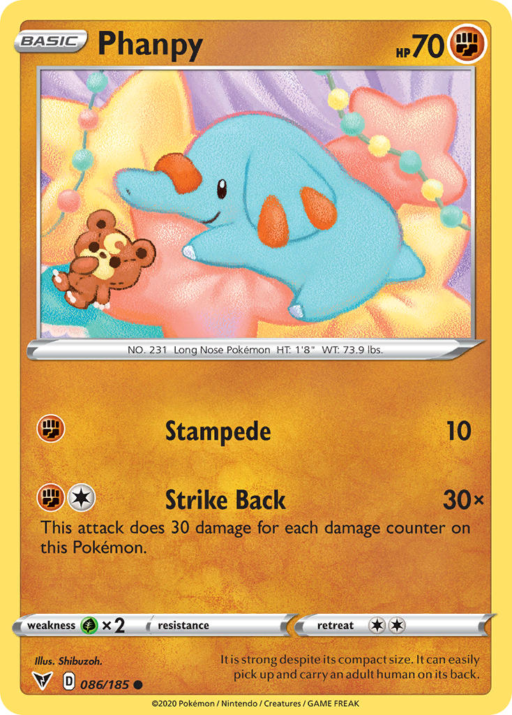 Phanpy (086/185) [Sword & Shield: Vivid Voltage] | Total Play