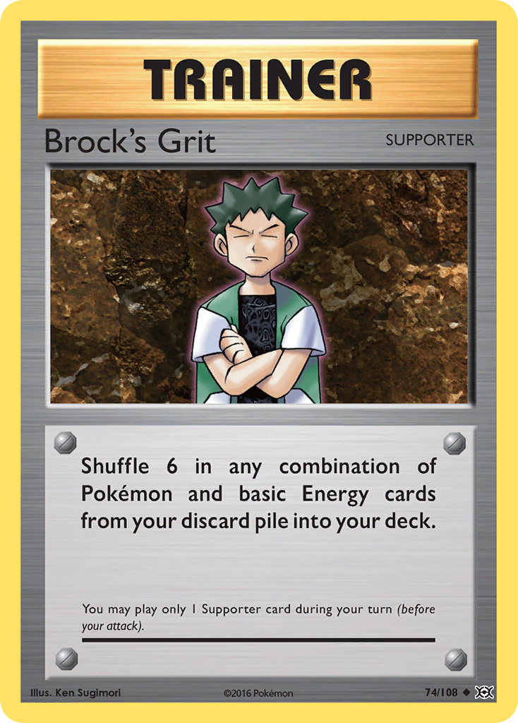 Brock's Grit (74/108) [XY: Evolutions] | Total Play