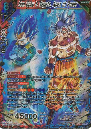 Son Goku & Vegeta, Apex of Power (BT9-136) [Universal Onslaught] | Total Play