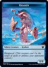 Kraken // Satyr Double-Sided Token [Theros Beyond Death Tokens] | Total Play