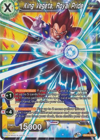 King Vegeta, Royal Pride (EX13-22) [Special Anniversary Set 2020] | Total Play