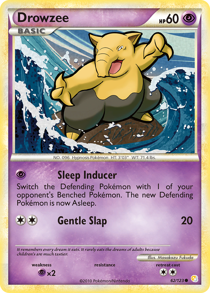 Drowzee (62/123) [HeartGold & SoulSilver: Base Set] | Total Play