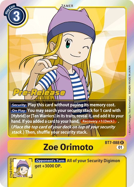 Zoe Orimoto [BT7-088] [Next Adventure Pre-Release Cards] | Total Play