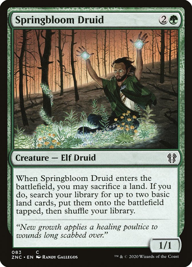 Springbloom Druid [Zendikar Rising Commander] | Total Play