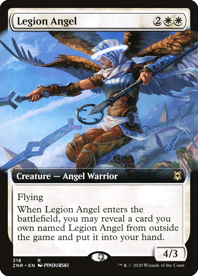 Legion Angel (Extended Art) [Zendikar Rising] | Total Play