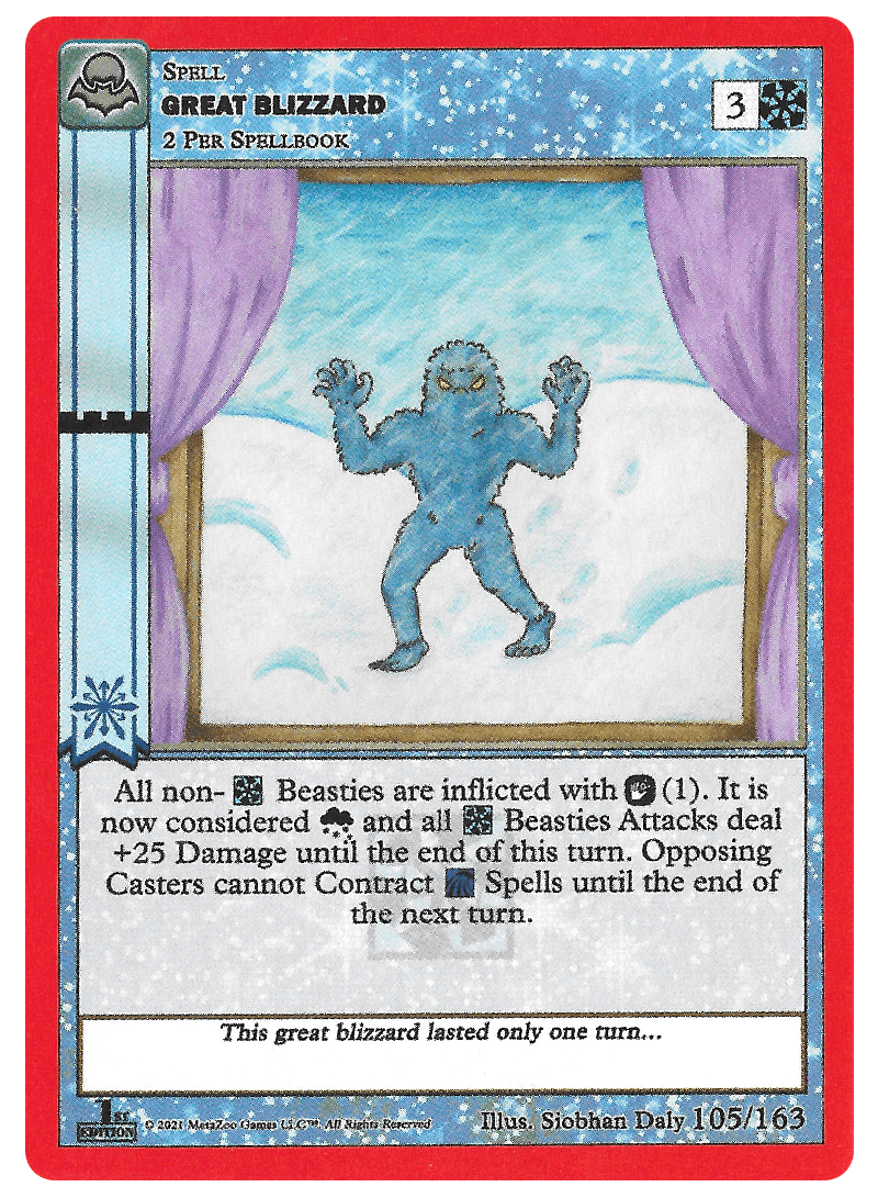 Great Blizzard [Cryptid Nation: Nightfall First Edition] | Total Play