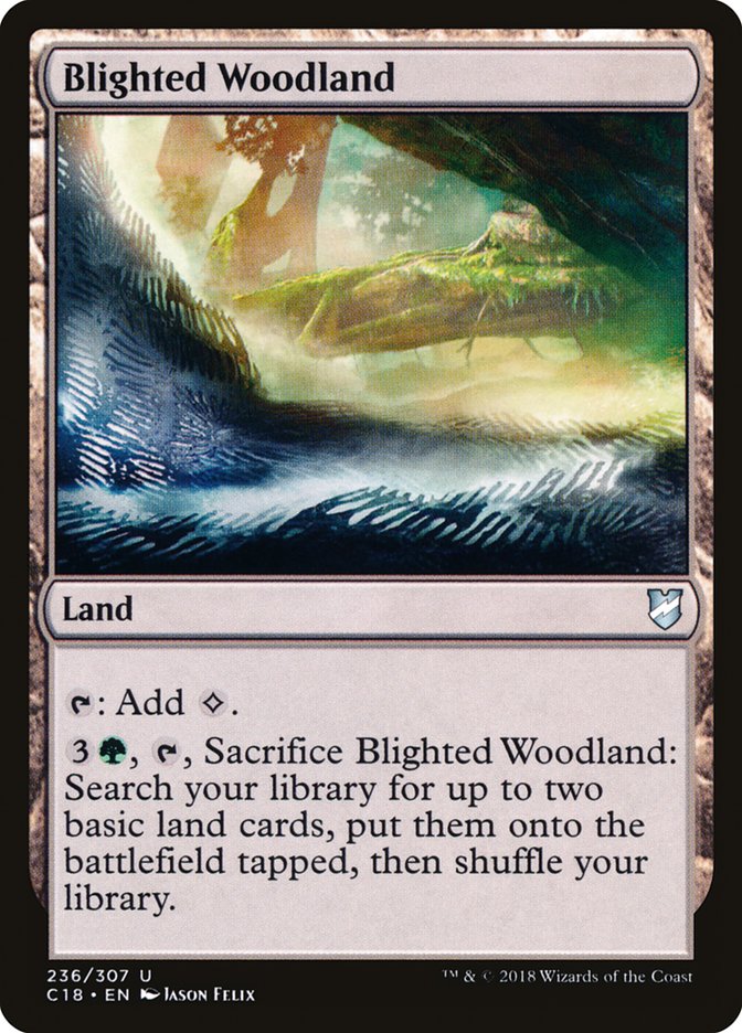 Blighted Woodland [Commander 2018] | Total Play