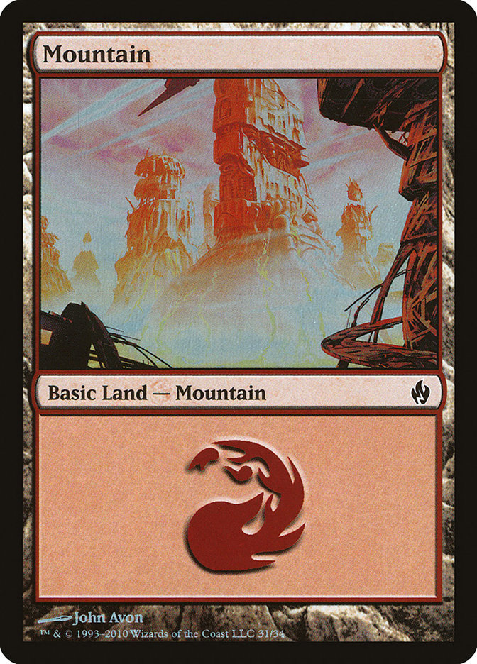 Mountain (31) [Premium Deck Series: Fire and Lightning] | Total Play