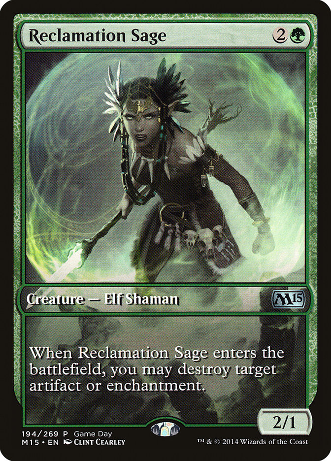 Reclamation Sage (Game Day) [Magic 2015 Promos] | Total Play