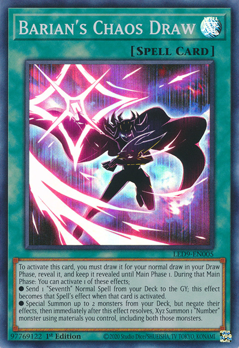 Barian's Chaos Draw [LED9-EN005] Super Rare | Total Play