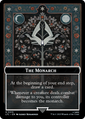 The Monarch // Treasure Double-Sided Token [The Lord of the Rings: Tales of Middle-Earth Commander Tokens] | Total Play