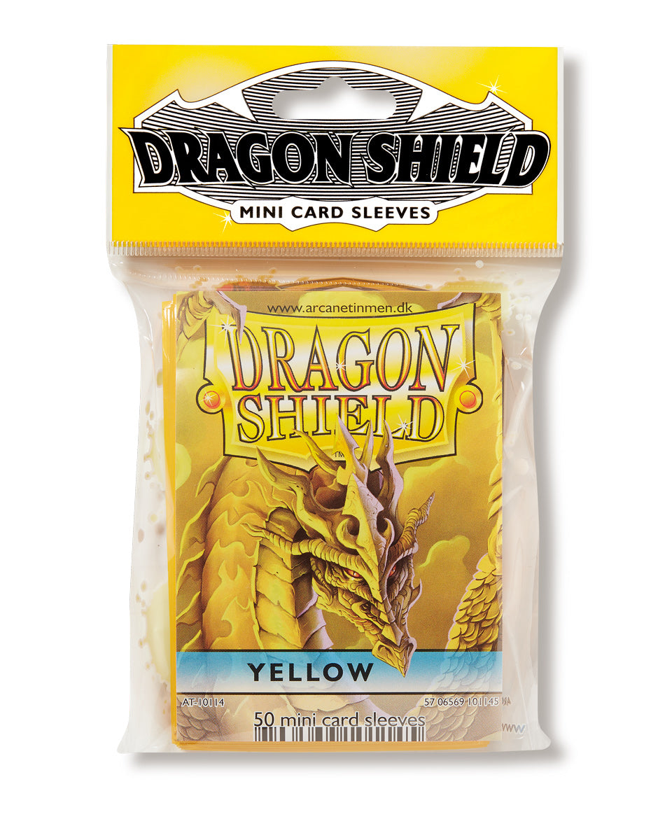 Dragon Shield: Japanese Size 50ct Sleeves - Yellow (Classic) | Total Play