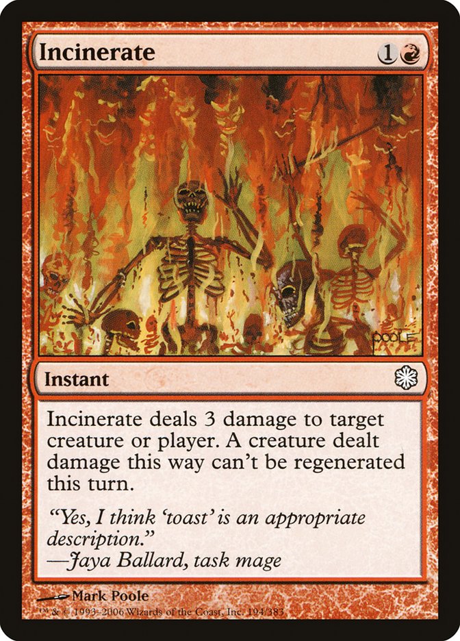 Incinerate [Coldsnap Theme Decks] | Total Play