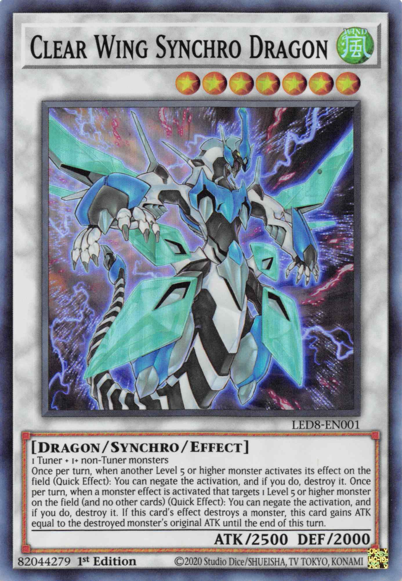 Clear Wing Synchro Dragon [LED8-EN001] Super Rare | Total Play