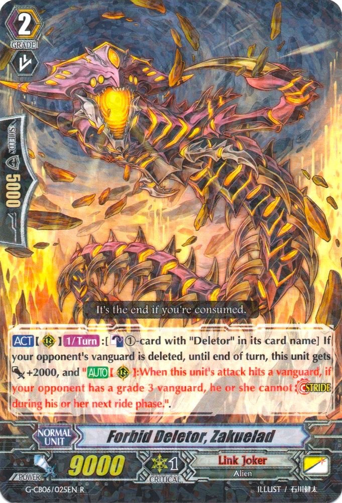 Forbid Deletor, Zakuelad (G-CB06/025EN) [Rondeau of Chaos and Salvation] | Total Play