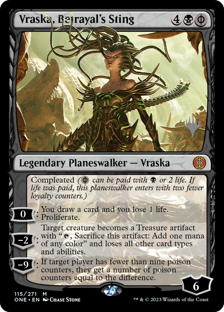 Vraska, Betrayal's Sting (Promo Pack) [Phyrexia: All Will Be One Promos] | Total Play