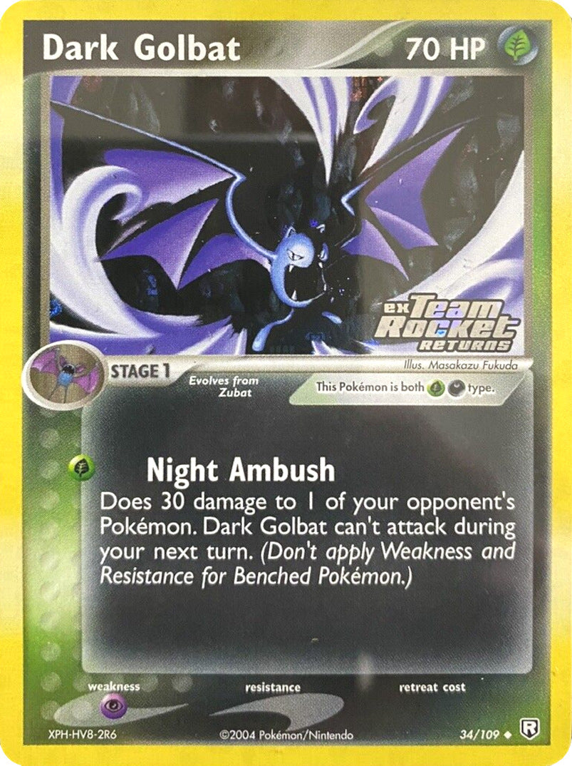 Dark Golbat (34/109) (Stamped) [EX: Team Rocket Returns] | Total Play