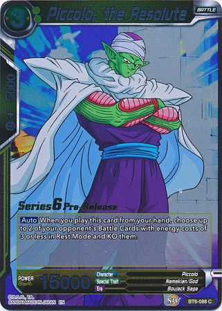 Piccolo, the Resolute (BT6-088_PR) [Destroyer Kings Prerelease Promos] | Total Play